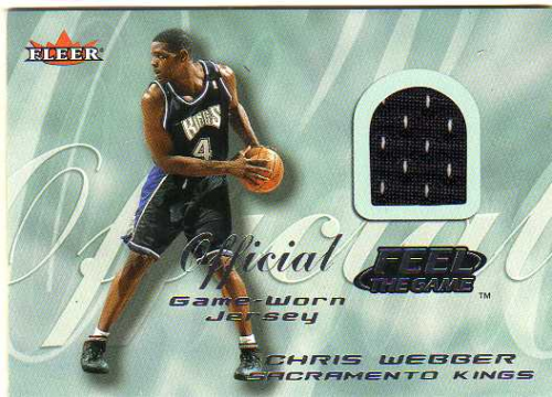 2000-01 Fleer Feel the Game #36 Chris Webber