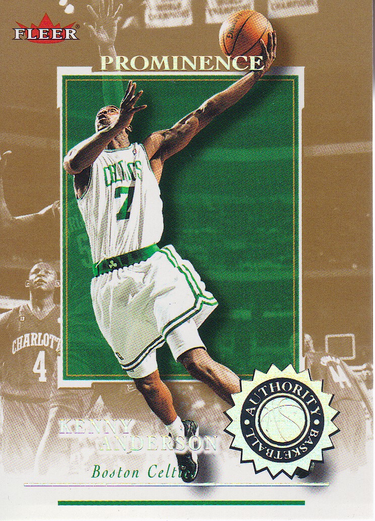 2000-01 Fleer Authority Prominence 125/75 #16 Kenny Anderson