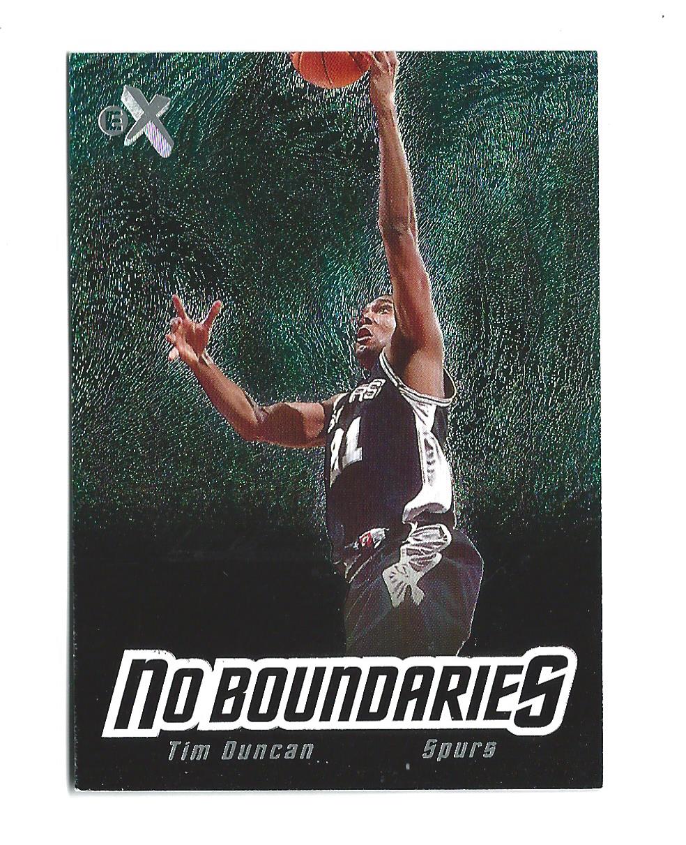 2000-01 E-X No Boundaries #NB7 Tim Duncan
