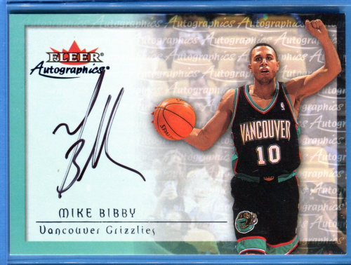 2000-01 Fleer Autographics #5 Mike Bibby