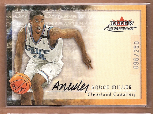 2000-01 Fleer Autographics Silver #50 Andre Miller