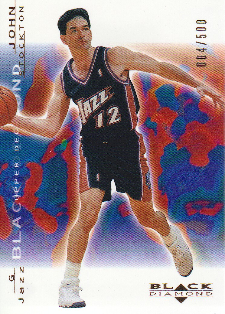 2000-01 Black Diamond Gold #83 John Stockton