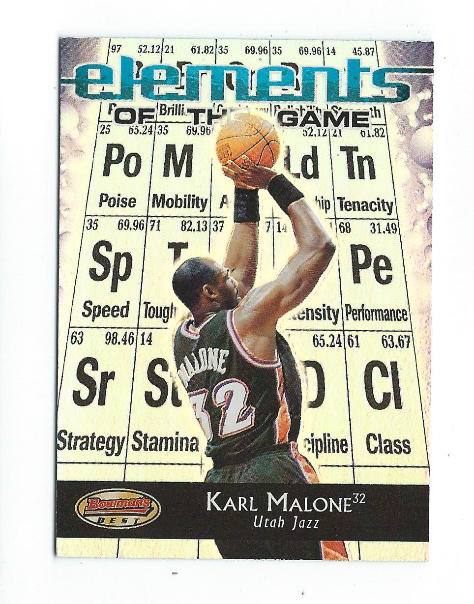 2000-01 Bowman's Best Elements of the Game #EG13 Karl Malone