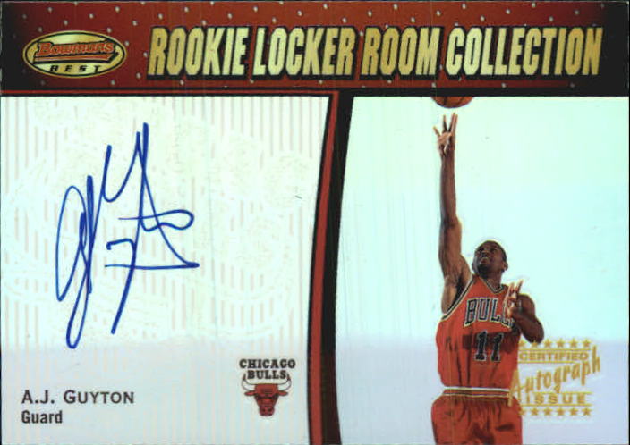 2000-01 Bowman's Best Rookie Locker Room Collection #LRCA5 A.J. Guyton AU