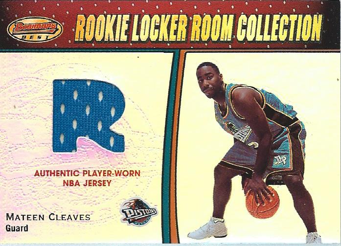 2000-01 Bowman's Best Rookie Locker Room Collection #LRCR14 Mateen Cleaves JSY