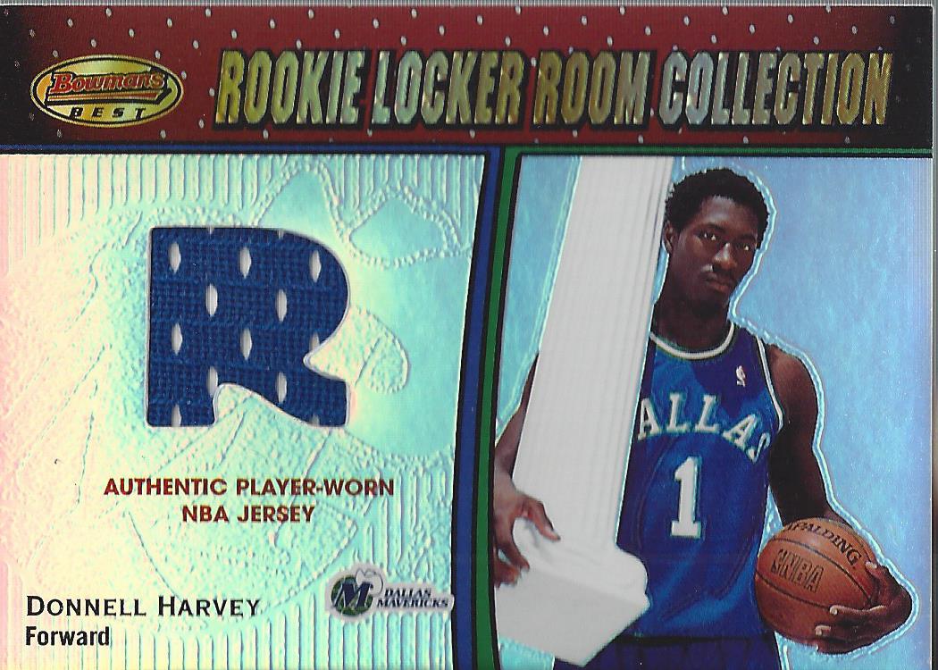 2000-01 Bowman's Best Rookie Locker Room Collection #LRCR21 Donnell Harvey JSY