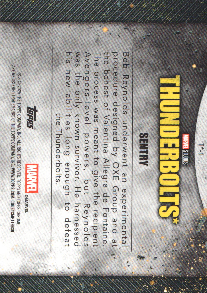 2025 Topps Chrome Marvel Studios Trading Cards Thunderbolts: Pick From List