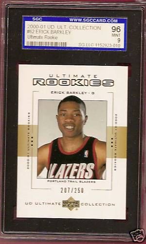 2000-01 Ultimate Collection Rookies #62 Erick Barkley RC