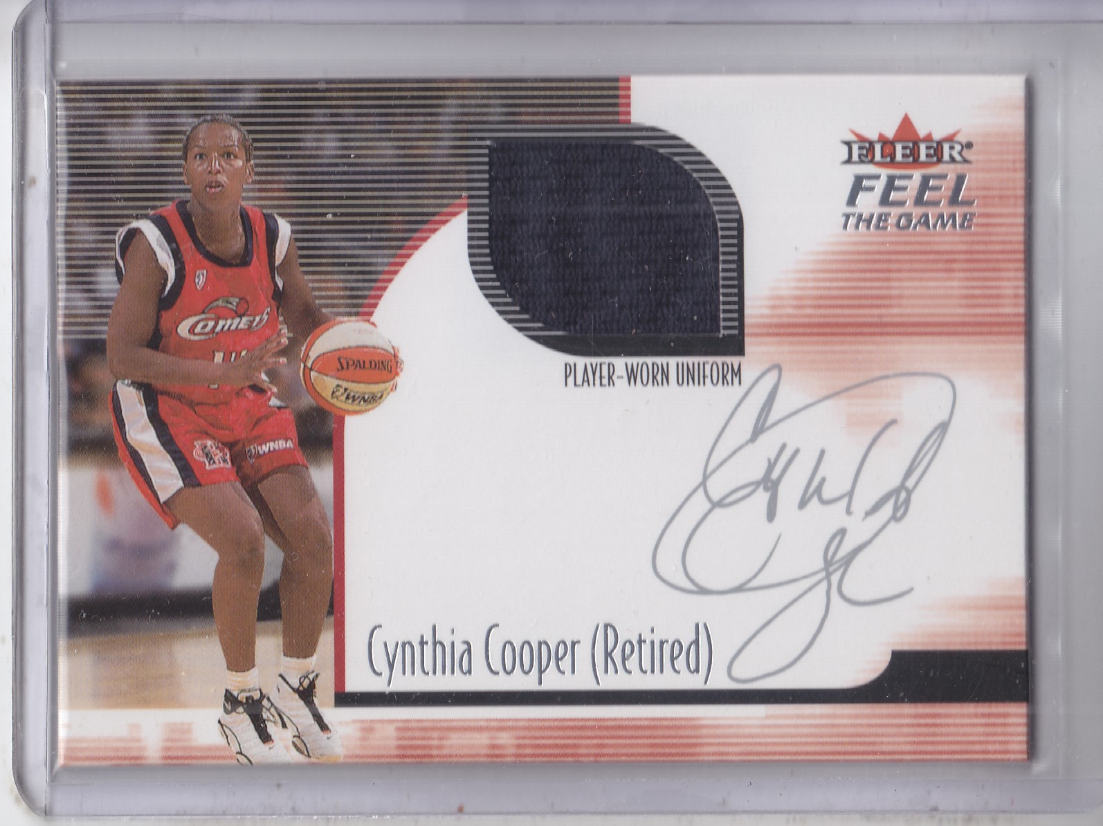 2001 Ultra WNBA Feel the Game #2 Cynthia Cooper