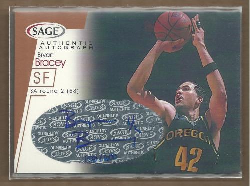 2001 SAGE Autographs Bronze #A4 Bryan Bracey/600