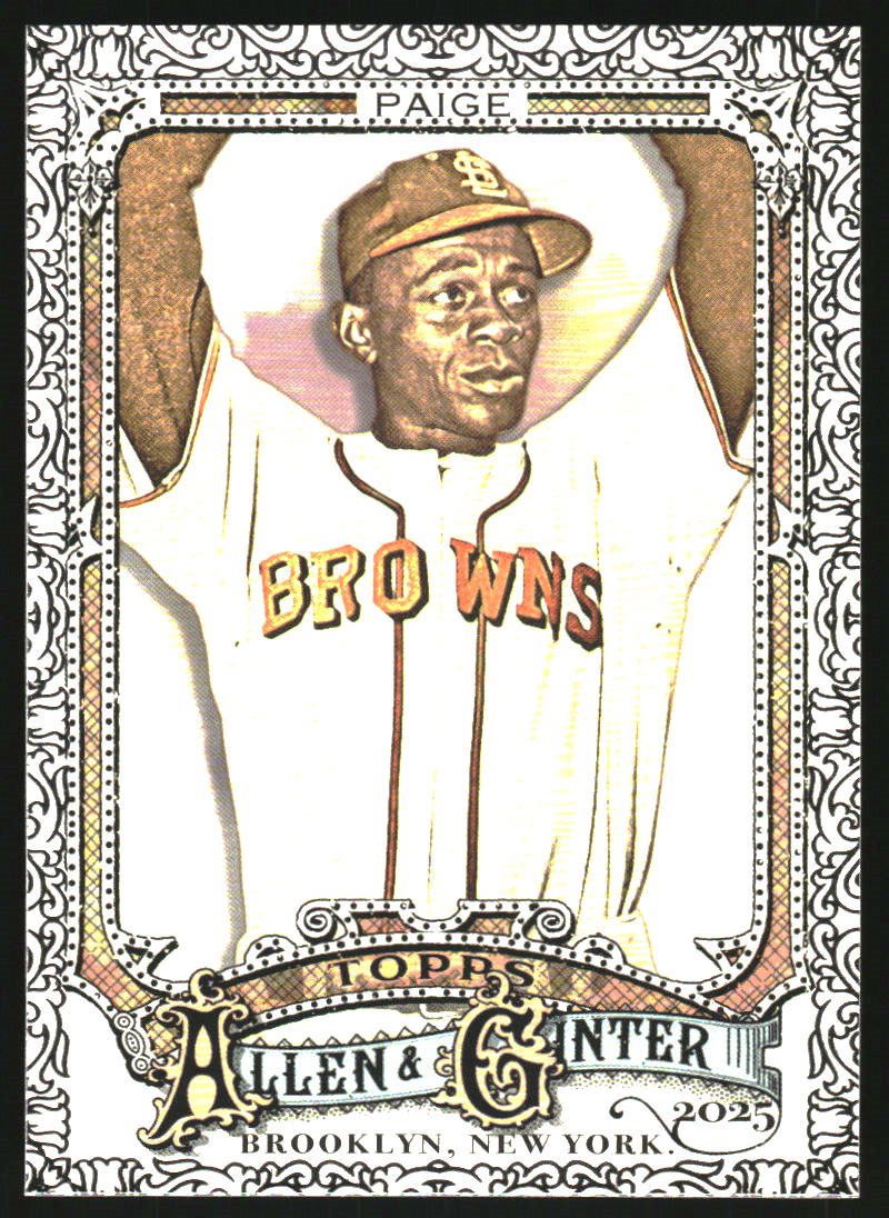 2025 Topps Allen and Ginter Foil Filagree #57 Satchel Paige