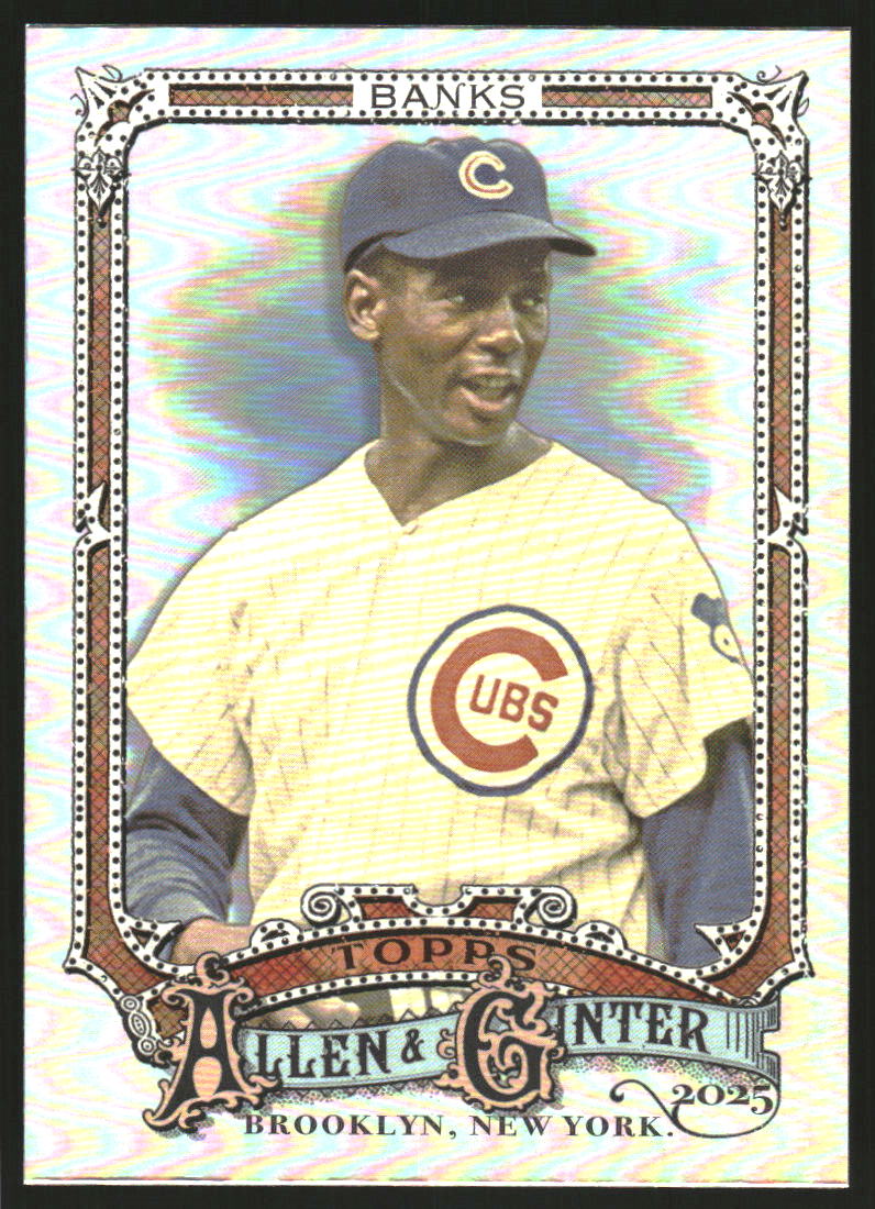 2025 Topps Allen and Ginter Silver Portrait #54 Ernie Banks