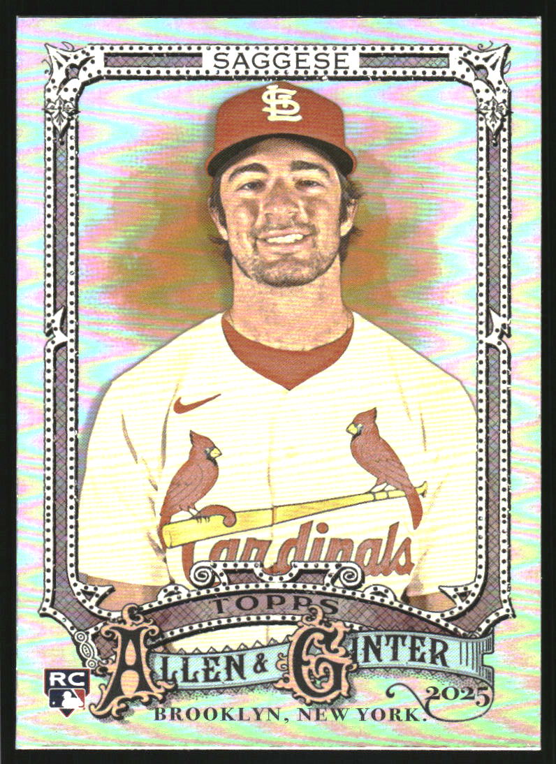 2025 Topps Allen and Ginter Silver Portrait #127 Thomas Saggese