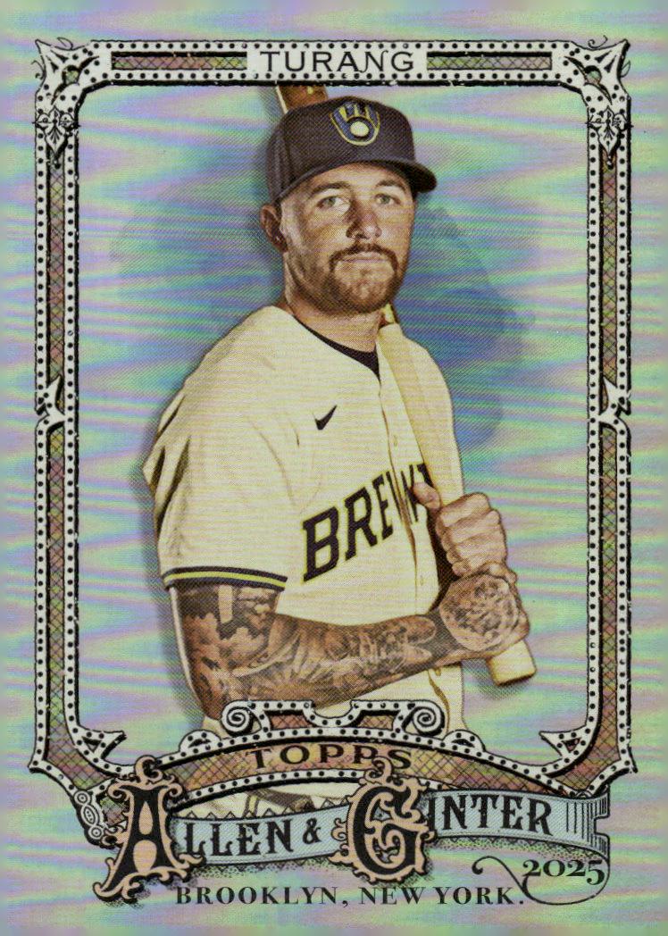 2025 Topps Allen and Ginter Silver Portrait #222 Brice Turang - NM-MT