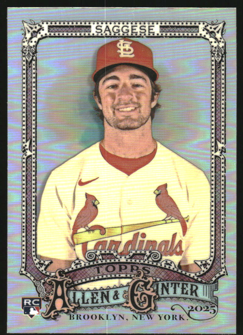 2025 Topps Allen and Ginter Chrome Refractors #127 Thomas Saggese
