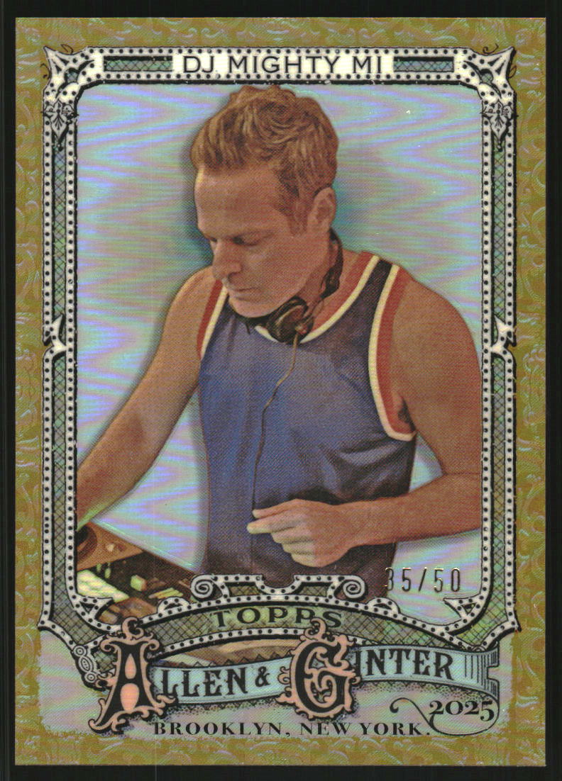 2025 Topps Allen and Ginter Chrome Gold Refractors #289 DJ Mighty Mi /50