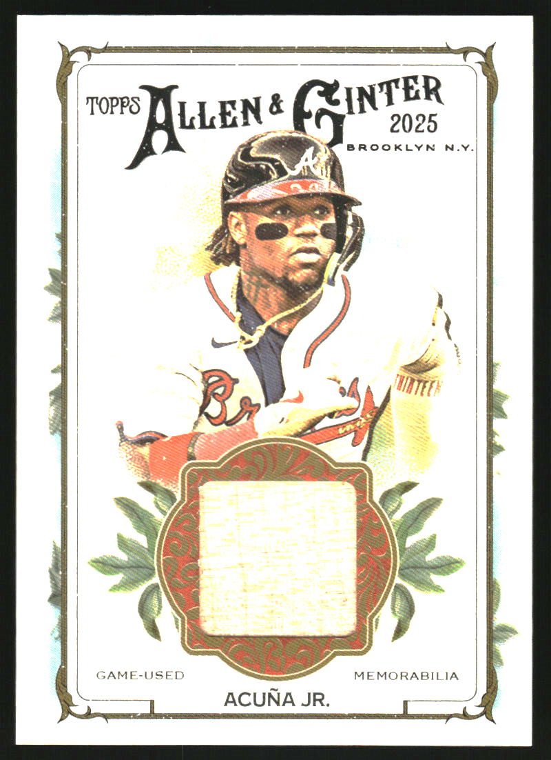 2025 Topps Allen and Ginter Relics #AGRRA Ronald Acuna Jr. on