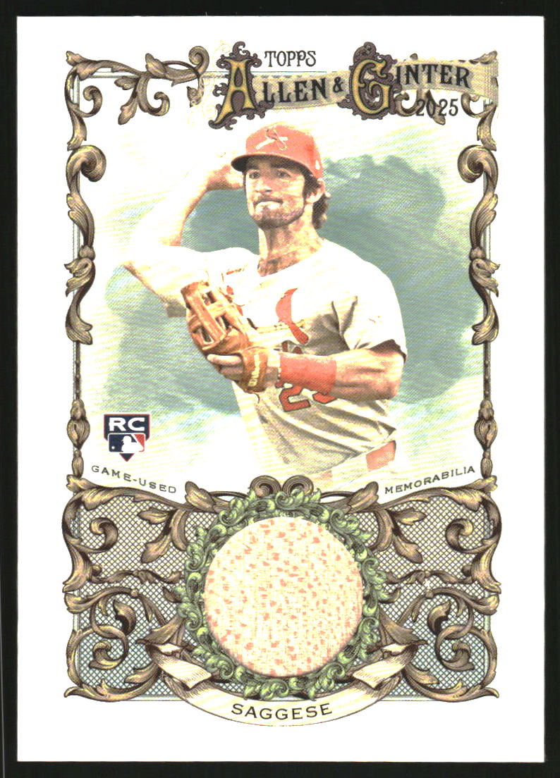 2025 Topps Allen and Ginter Relics #AGRTSA Thomas Saggese