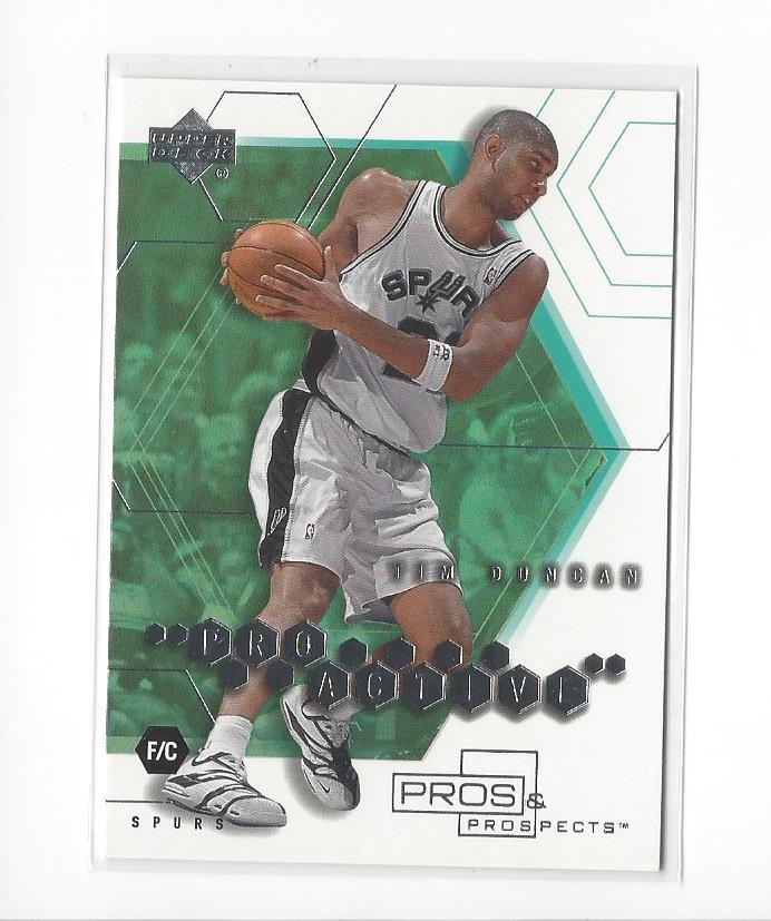 2001-02 Upper Deck Pros and Prospects ProActive #PA3 Tim Duncan