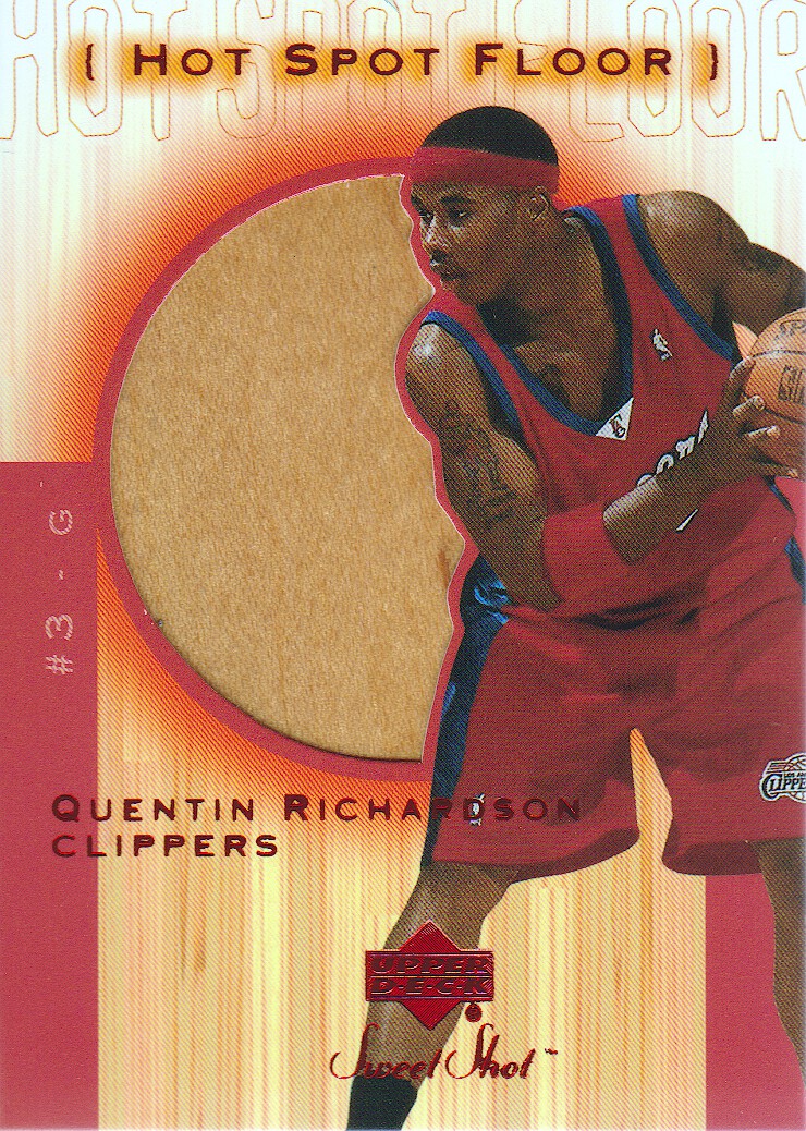 2001-02 Sweet Shot Hot Spot Floor #QRF Quentin Richardson