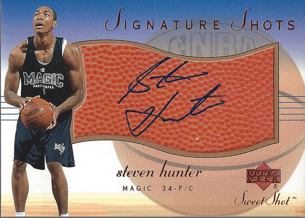 2001-02 Sweet Shot Signature Shots #HUS Steven Hunter
