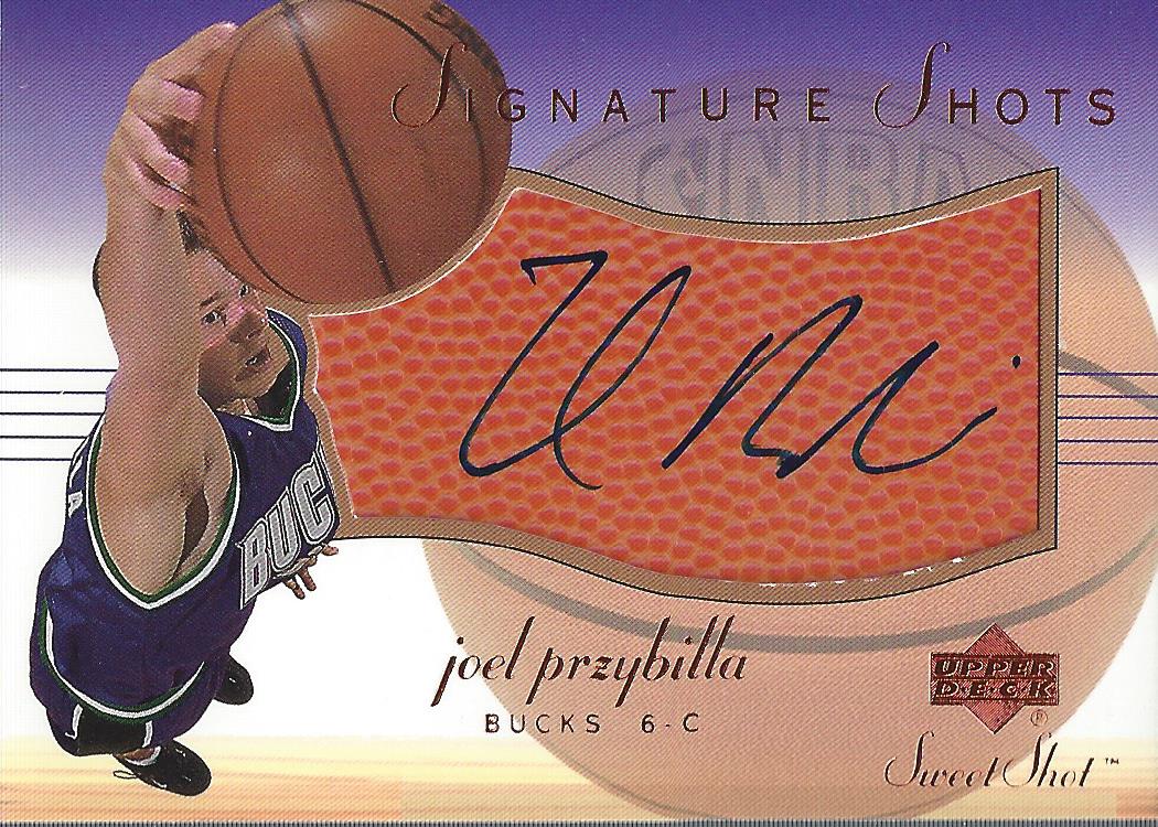 2001-02 Sweet Shot Signature Shots #JPS Joel Przybilla