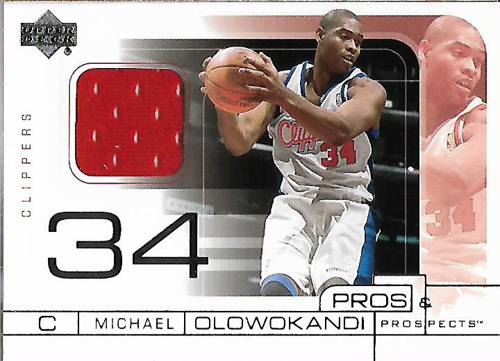 2001-02 Upper Deck Pros and Prospects Game Jerseys #MO Michael Olowokandi