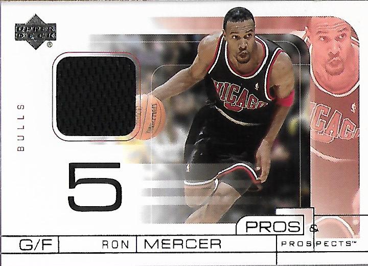 2001-02 Upper Deck Pros and Prospects Game Jerseys #RM Ron Mercer