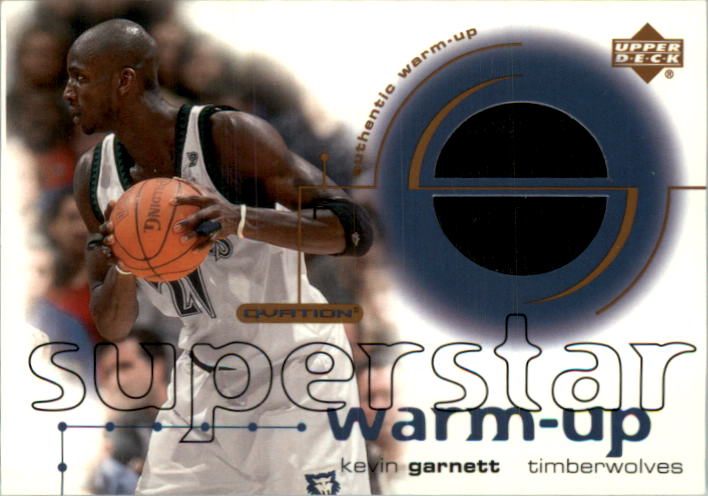 2001-02 Upper Deck Ovation Superstar Warm-Ups #KG Kevin Garnett