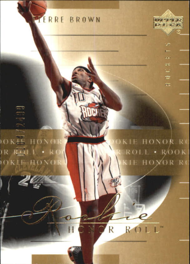 2001-02 Upper Deck Honor Roll #106 Tierre Brown RC