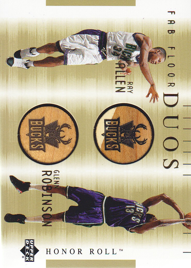 2001-02 Upper Deck Honor Roll Fab Floor Duos #12 Ray Allen/Glenn Robinson
