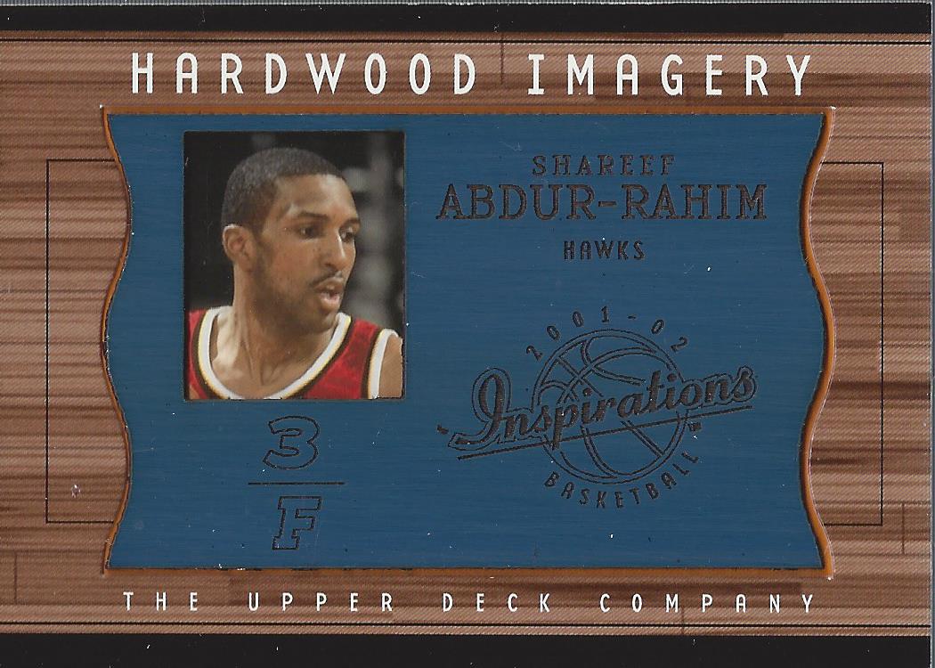 2001-02 Upper Deck Inspirations Hardwood Imagery #SA Shareef Abdur-Rahim