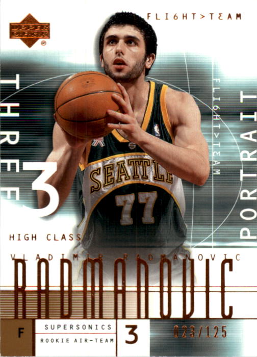 2001-02 Upper Deck Flight Team Copper #107 Vladimir Radmanovic  PORTRAIT