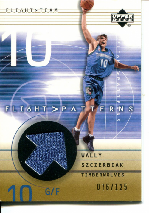 2001-02 Upper Deck Flight Team Flight Patterns Gold #WS Wally Szczerbiak back image
