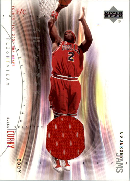 2001-02 Upper Deck Flight Team UD Jersey Jams #ECJ Eddy Curry