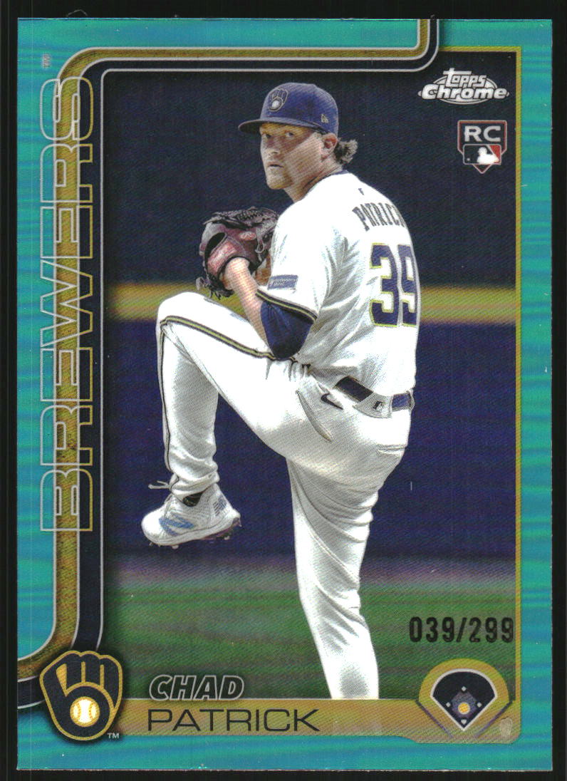 2025 Topps Chrome Update Teal Refractors #USC90 Chad Patrick /299