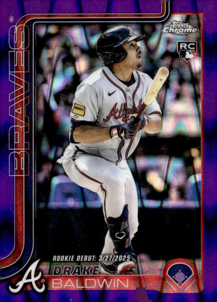 2025 Topps Chrome Update Purple RayWave Refractors #USC88 Drake Baldwin /250