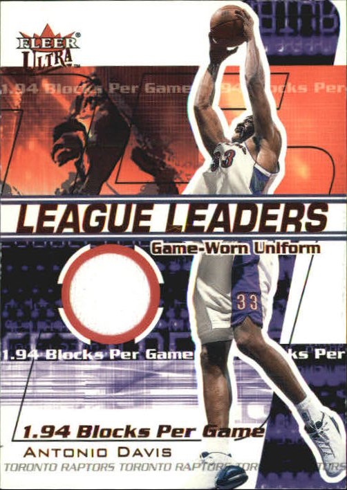 2001-02 Ultra League Leaders Game Worn #16 Antonio Davis