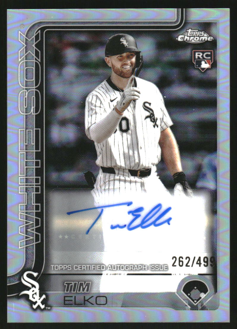2025 Topps Chrome Update Autographs Refractors #ACTEO Tim Elko Auto /499