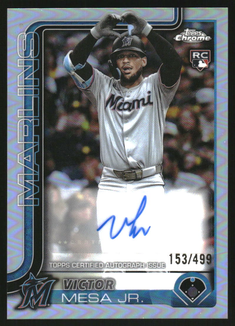 2025 Topps Chrome Update Autographs Refractors #ACVM Victor Mesa Jr. Auto /499