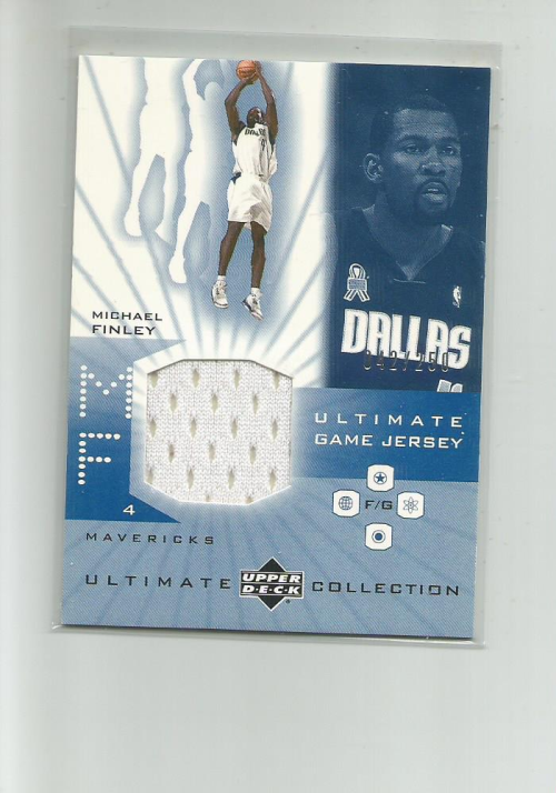 2001-02 Ultimate Collection Jerseys #MF Michael Finley