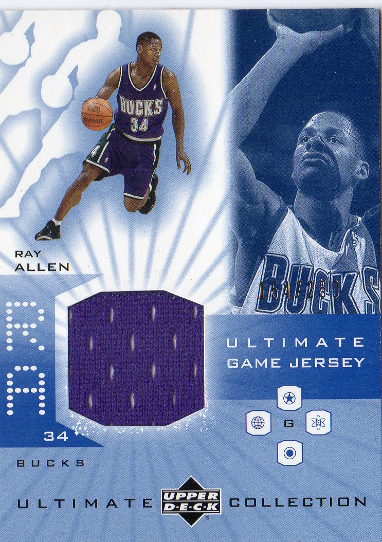 2001-02 Ultimate Collection Jerseys #RA Ray Allen