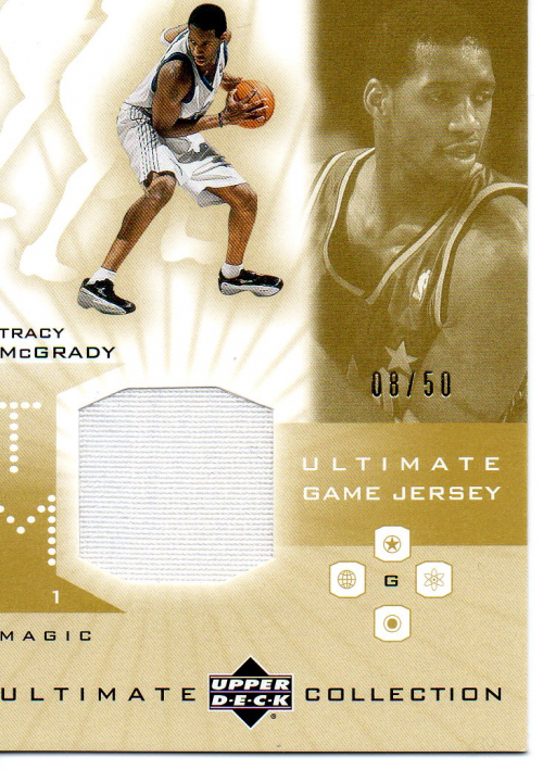 2001-02 Ultimate Collection Jerseys Gold #TM Tracy McGrady