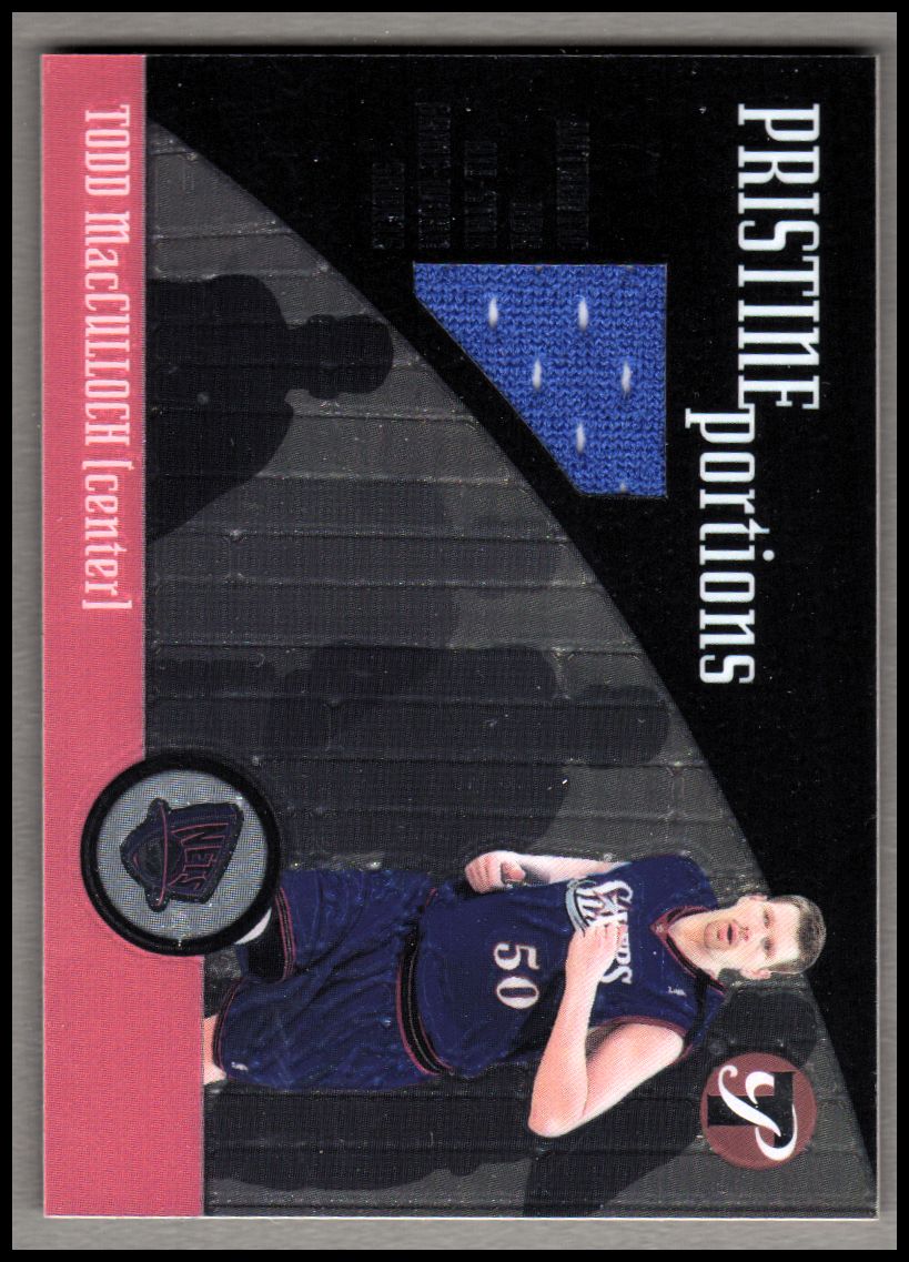 2001-02 Topps Pristine Portions #PPTM Todd MacCulloch