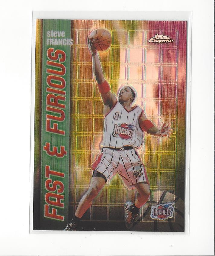 2001-02 Topps Chrome Fast and Furious Refractors #FF1 Steve Francis