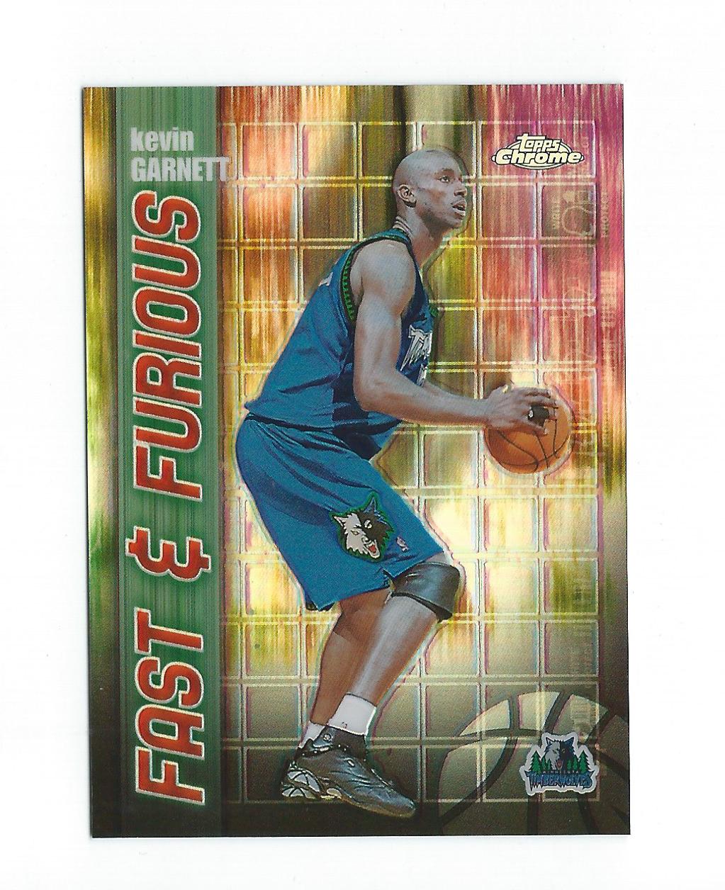 2001-02 Topps Chrome Fast and Furious Refractors #FF7 Kevin Garnett