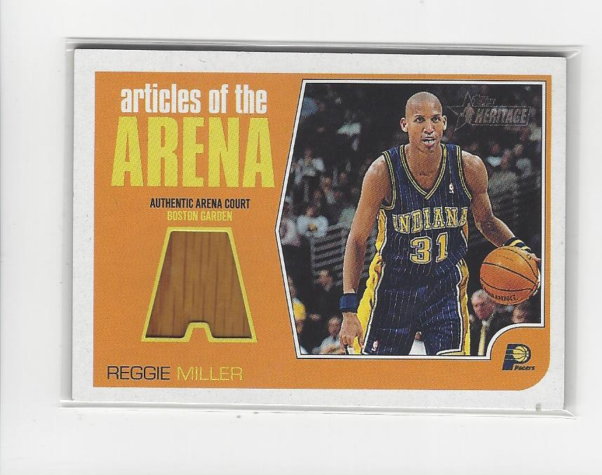 2001-02 Topps Heritage Articles of the Arena Relics #12 Reggie Miller