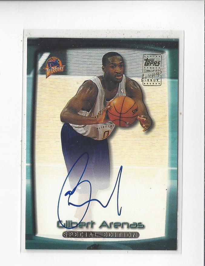 2001-02 Topps #NNO Gilbert Arenas SPEC AU