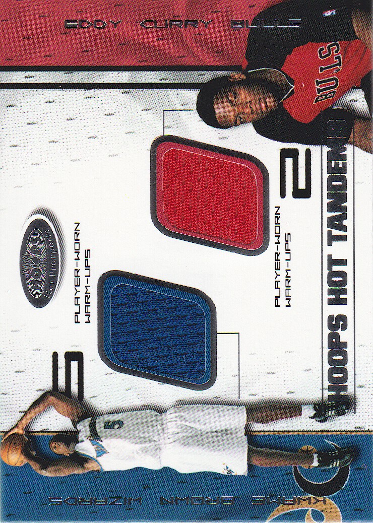 2001-02 Hoops Hot Prospects Hot Tandems #2 Kwame Brown/Eddy Curry