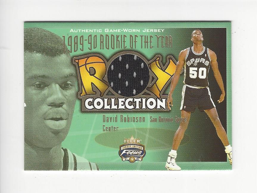 2001-02 Fleer Focus ROY Collection Jerseys #4 David Robinson